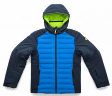 Gerry Kids Hooded Puffer Jacket Blue Navy Size XS 5/6 Winter Coat