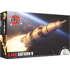 Airfix Saturn V Rocket Model Kit Gift Set with Paint Glue 79 Pieces Scale 1:144