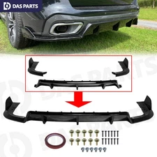 G05 M Sport Rear Bumper Diffuser w/Corner Extension For 19-25 BMW X5 Gloss Black