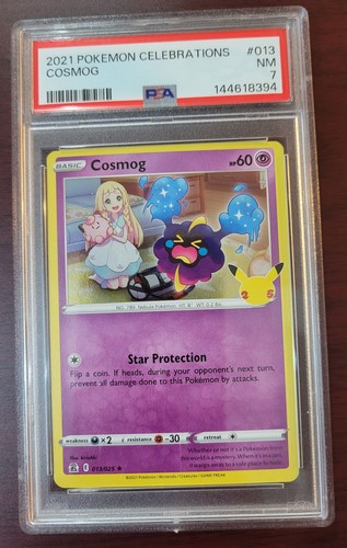 PSA 7 NEAR MINT 2021 POKEMON CELEBRATIONS #013 COSMOG