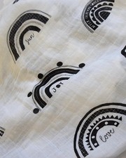 Rainbow Muslin Swaddle