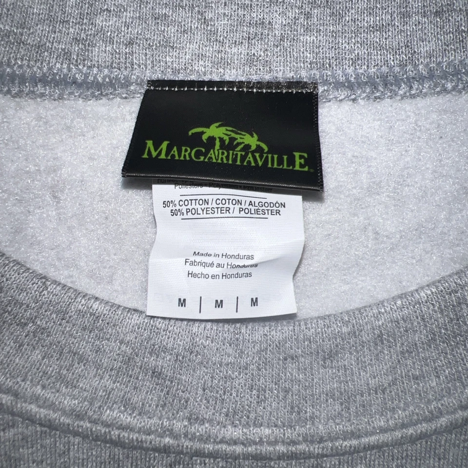 Margaritaville University Gray Sweatshirt Medium Jimmy Buffett Sweatshirt AUTH - Image 4 of 4