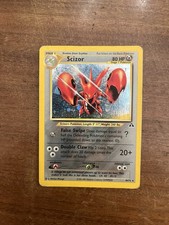 Scizor 10/75 Holo Rara Set Neo Discovery Vintage 2001 Pokemon Card Eng