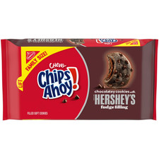 CHIPS AHOY Chewy Chocolatey Hershey's Fudge Filled Soft Chocolate Chip 14.85 oz