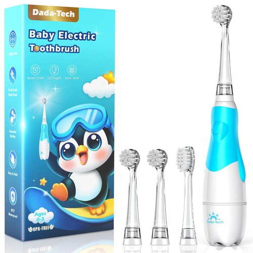 Spazzolino Elettrico Bambino Bambini Età 1-2-3 Anni, Spazzolino Elettrico Bambino... - Foto 1 di 6
