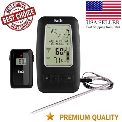 Kitchen Cooking Barbecue Thermometer Multi-function Large Digital LCD Screen USA
