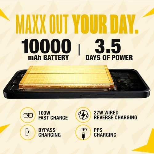 POCO X8 Power | 128GB | 8GB RAM | Yellow | Unlocked Snapdragon 6 Gen 5 10000mAh - Picture 4 of 23