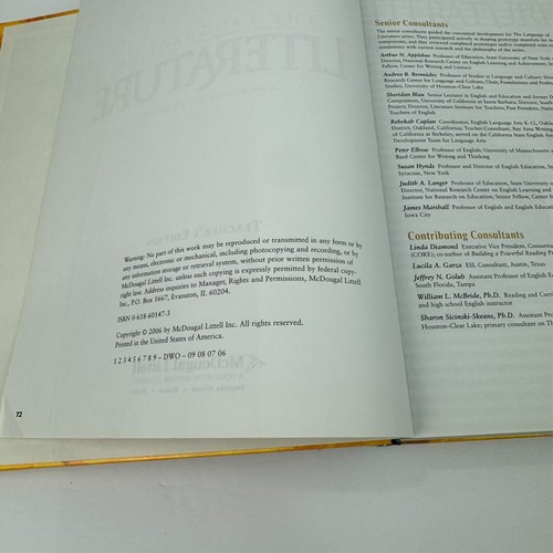 Libro de texto The Language of Literature American Literature Teacher's Edition - Imagen 11 de 12