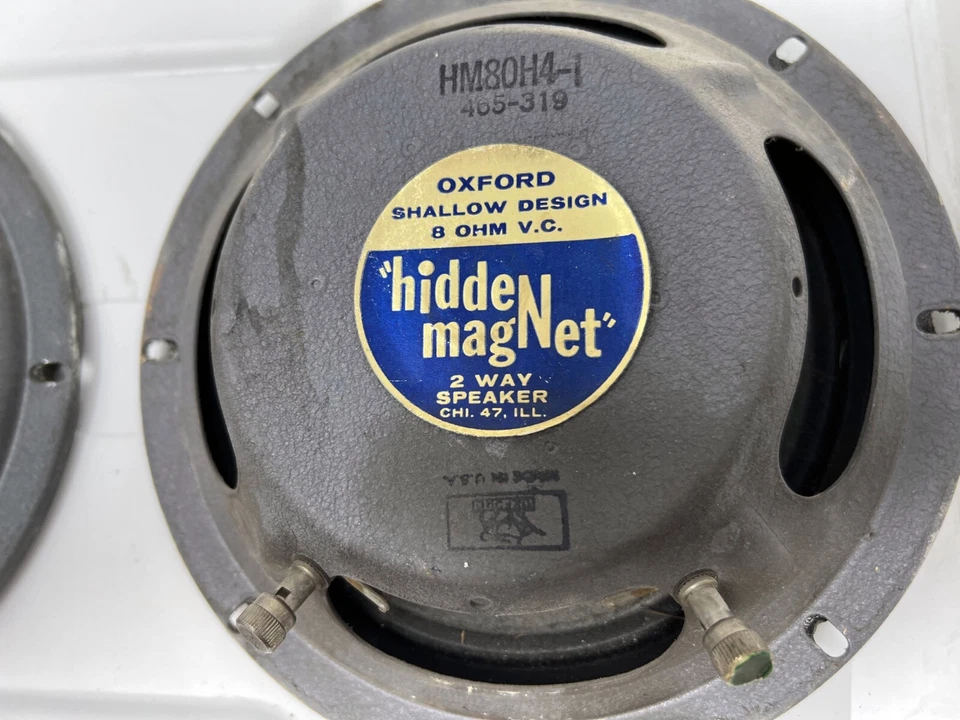 Juego (2x) de Altavoces Oxford 1965 "Imán Oculto" 8" HM80H4 - Excelente Estado Foto 2 de 4