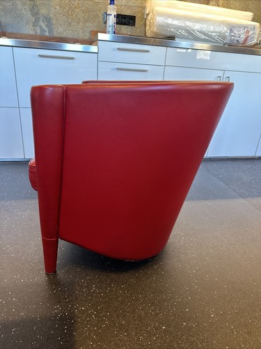Moroso Rich, Sessel by Antonio Citterio, 1989 - Leder Ferrari Rot - Bild 4 von 6