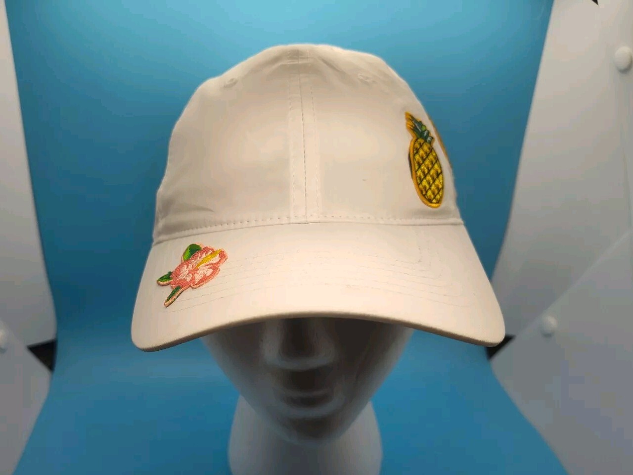 Cappello da golf Callaway donna cinturino posteriore coda di pony flo taglia unica fiori frutta