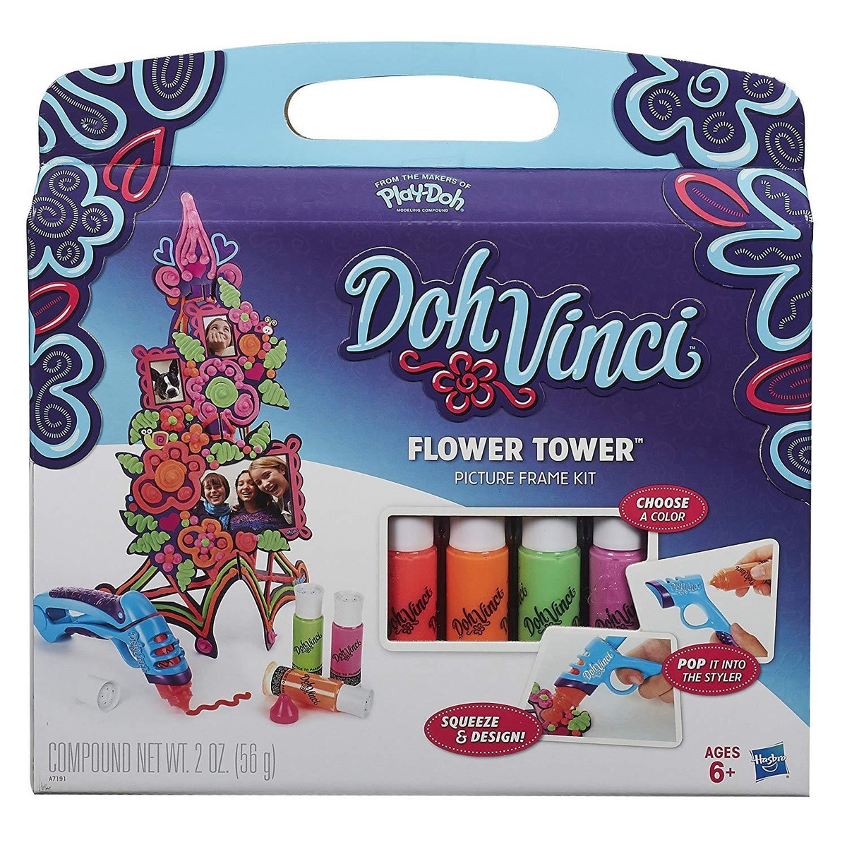 Play-Doh DohVinci Flower Tower Picture Frame Kit