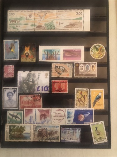 Collection Of Foreign On Cards Mint Used Europe France Dutch Indies Ireland - Picture 8 of 16