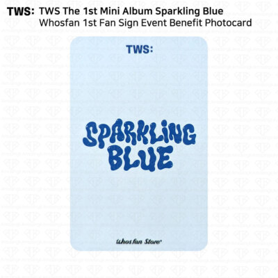 TWS The 1st Mini Album Sparkling Blue Whosfan Fan Sign Event