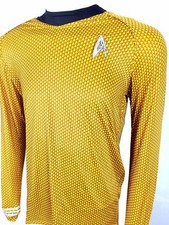 KIRK Command GOLD Shirt uniform costume star trek 2009 with Fleet Badge Insignia