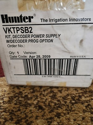 Hunter VKTPSB2 DECODER Power Supply New In Box