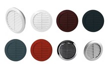 Round Air Vent Grille with Flange and Fly Screen Duct Circle Ventilation Cover