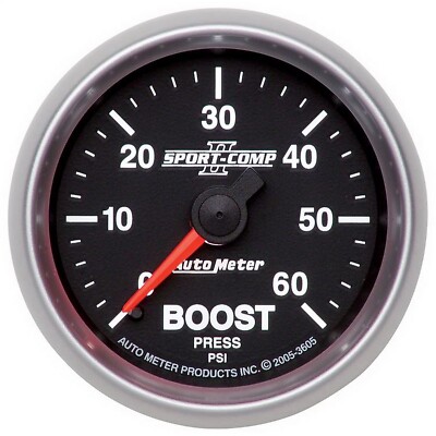 AutoMeter 3605 Sport-Comp II Mechanisches Boost-Druckmessgerät