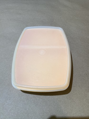 Contenedor divisor de paquetes Tupperware vintage #813-8 con tapa de sellado - Imagen 2 de 4