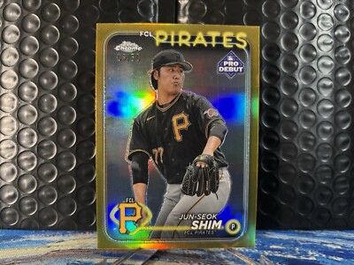 Jun-Seok Shim 2024 Topps Pro Debut - Chrome Gold Refractor #PDC-59 /50 (RC)