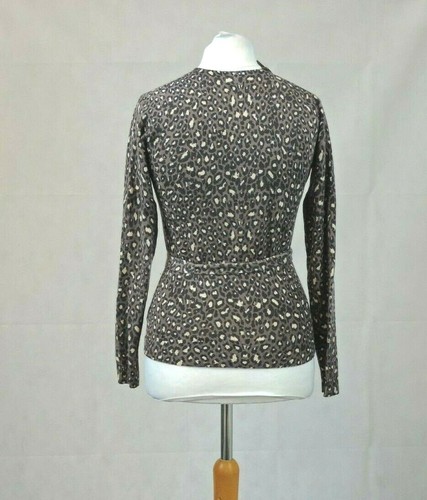 Pure Collection Leopard Print Cardigan With Match Belt Size 10 uk CR013 DD 18 - Picture 3 of 5