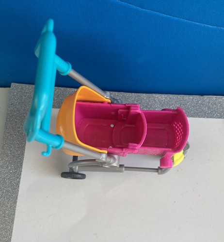 2019 Mattel Barbie Stroll N Play Pups Dog Stroller Only Extendable Toy 7" - Picture 4 of 10