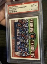 2010 Topps #412 Rookie NFL Premiere Checklist Psa 10 Pop 5