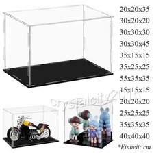 Große Acryl Vitrine Einzelvitrine Plexiglas 15-55cm L Figure Modellautos