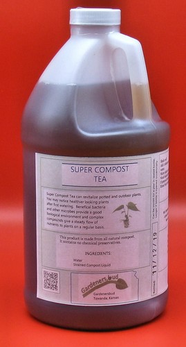 Super Compost Tea, organic plant food (1/2 Gallon)