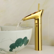 Bathroom Waterfall Basin Tap Sink Mixer Cloakroom Taps for Vanity Sink Bowl NEW