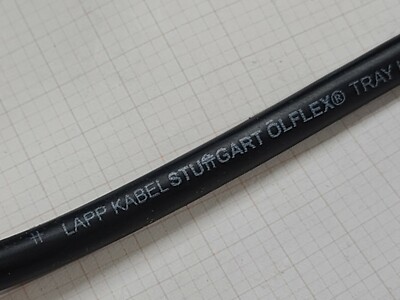 Lapp 221807 18/7C OLFLEX Tray II Flexible Tray Cable TC-ER WTTC 600V Black /10ft