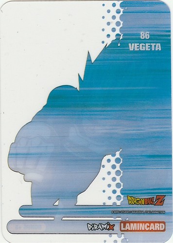 Lamincards Dragon Ball Z Diramix Serie 2020 VEGETA N 86 - Imagen 2 de 2