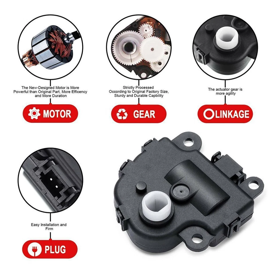 Actuador de puerta de mezcla de aire acondicionado para Chevrolet Impala HVAC 2004-2016 10356910 Foto 3 de 4