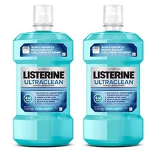 Listerine Ultraclean Oral Care Antiseptic Mouthwash, Everfresh Technology to