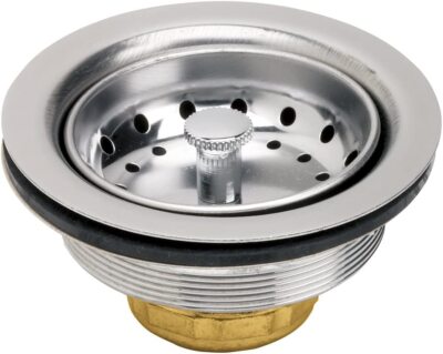 Kitchen Sink (3-1/2 Inch) Stainless Steel Drain Assembly With Strainer Basket
