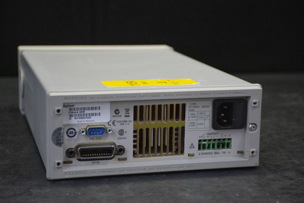 HP Agilent Keysight E3644A DC Power Supply (08V/08A or 020V/04A) eBay