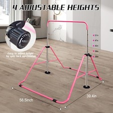 Gymnastics Bars for Kids Adjustable Junior Expandable Folding Horizontal Bars