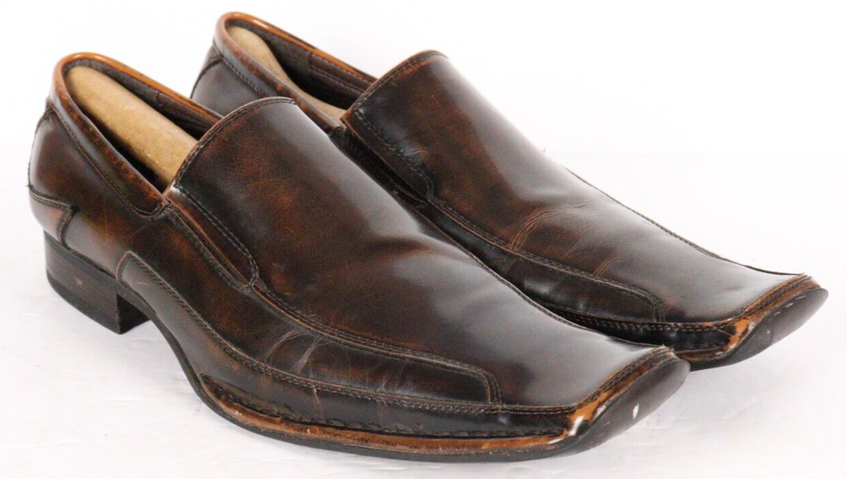 159042 Giorgio Brutini  Brown Leather Men\'s Slip-On Loafers Shoes 11 .5 Giorgio Brutini Men main image 2