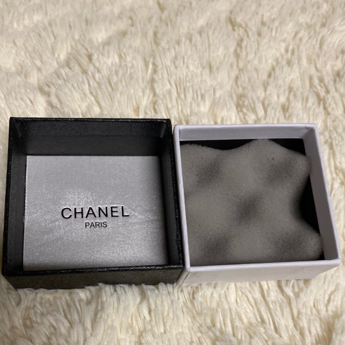 Chanel Jewelry Box Size 3.8''x3.8''x1.8'' & Shopping Bag