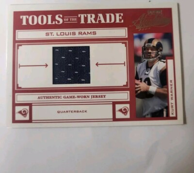 2004 Playoff Absolute Memorabilia Kurt Warner /100 Jersey St. Louis Rams