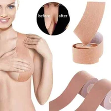 Breast Up - Premium Breast Lifting Tape 6 Meter Boob Up with Bra Nipple Cover