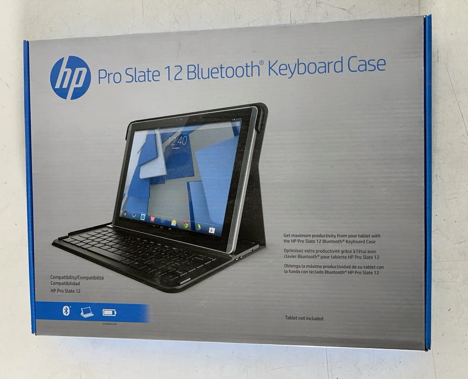 HP Pro Slate 12 Bluetooth Keyboard, Tastatur (K4U66AA#ABU) Qwerty  