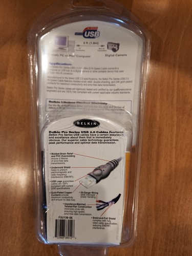 6FT USB A 5PIN MINI B DEVICE - Picture 3 of 3