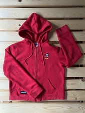 Disney Disneyland Resort Mickey Mouse Embroidered Zip-Up Hoodie Red Size L