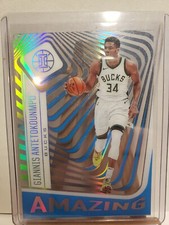 2020-21 Panini Illusions Amazing Sapphire #19 Giannis Antetokounmpo Bucks