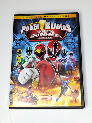 Saban's Power Rangers Clash of the Red Rangers The Movie (DVD2013) VG Condition 