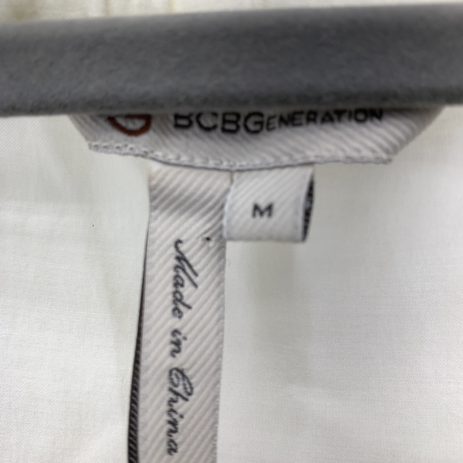 BCBGeneration Womens Medium Blouse Button Up Peas… - image 7