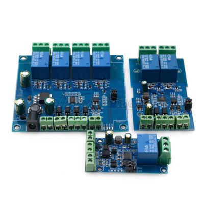 Modbus Rtu 1/2/4 Channel 7-24V Relay Module Switch input output RS485/TTL UART-