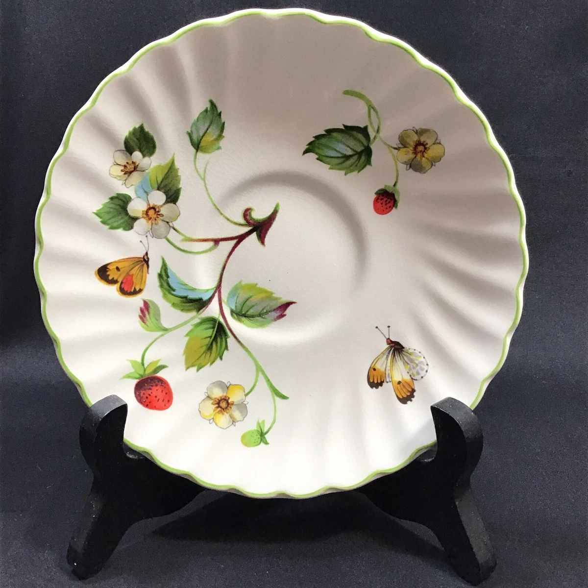 JAMES KENT ジェームスケント　OLD FOLEY　ケーキスタンド　苺 Vintage Old Foley Woman Dancing Pitcher and Cake Plate.james Kent