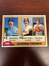1981 Topps #8 Dan Quisenberry, Rollie Fingers,  HOF Combined Shipping